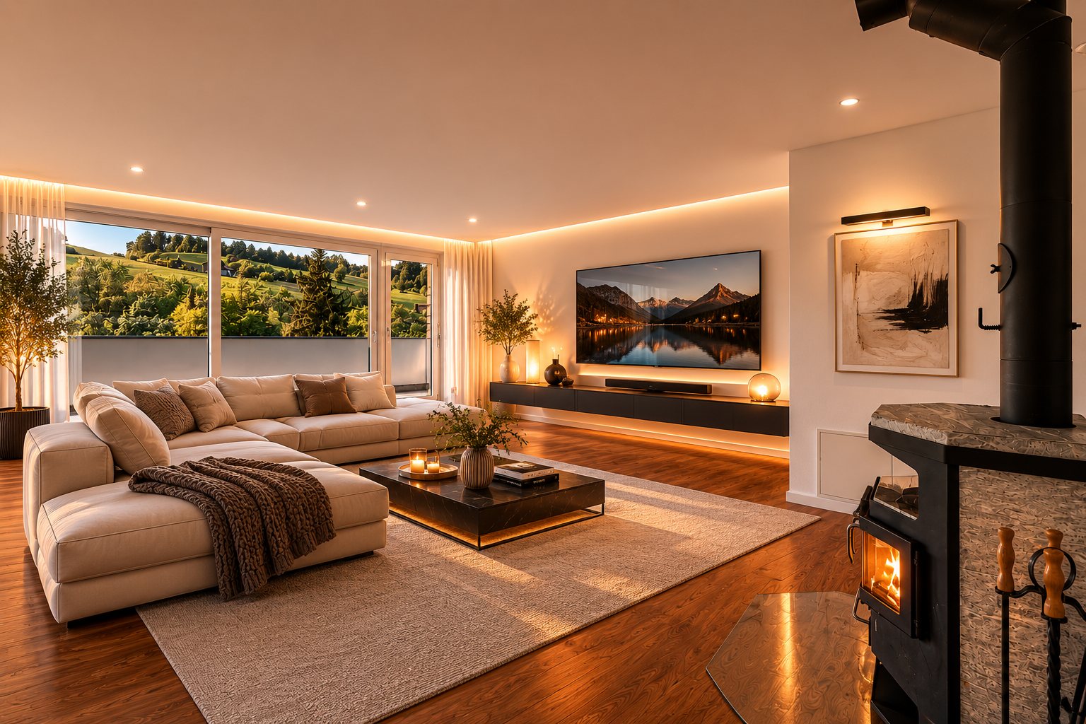 Immobilienfotografie Wohnzimmer